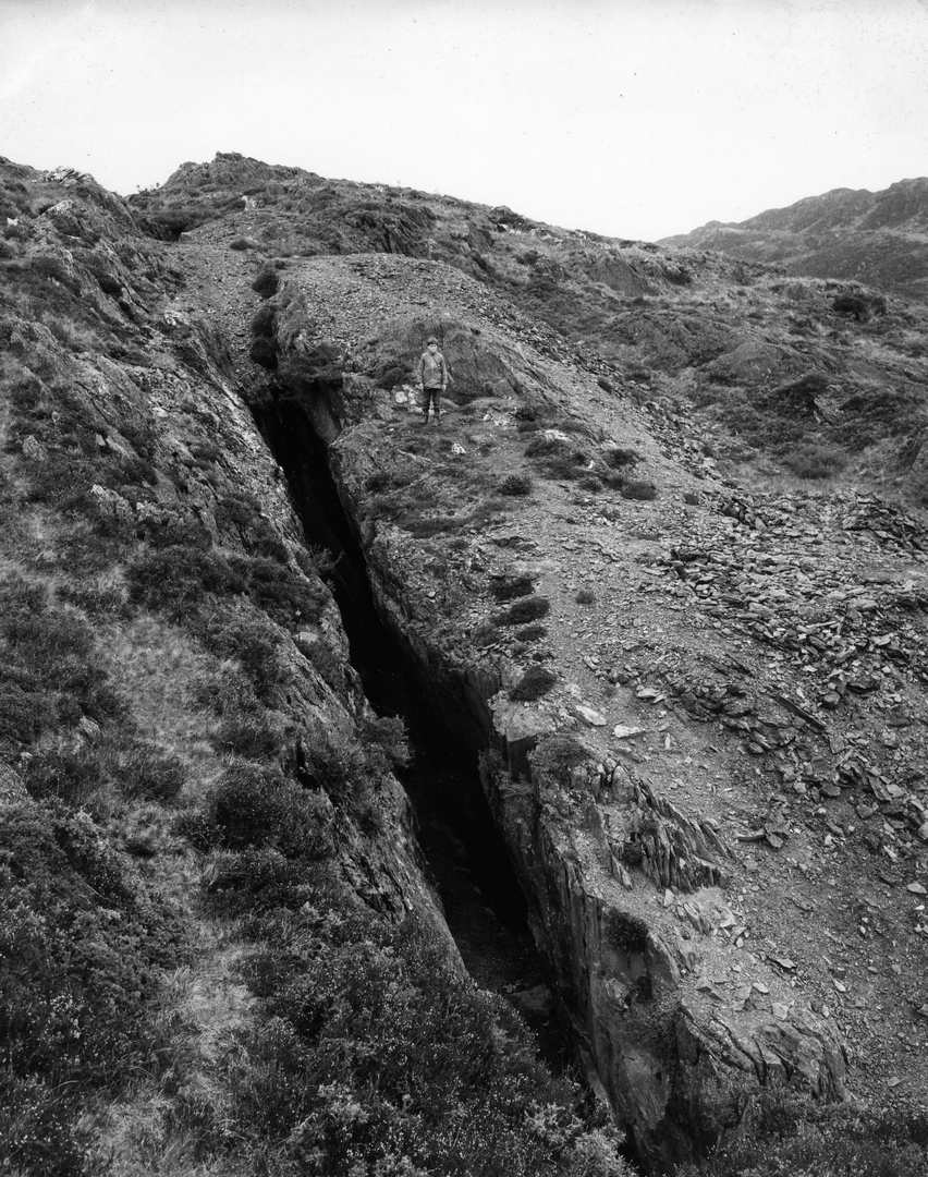 Lode exposure Nantmor Copper Mine Wales